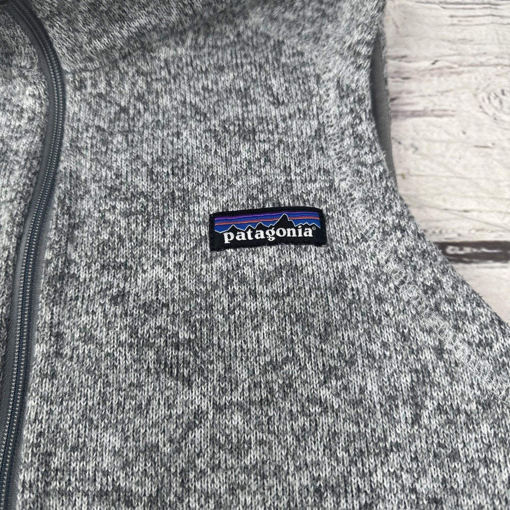 Patagonia Gray Marled Fleece Vest - Picture 2 of 12